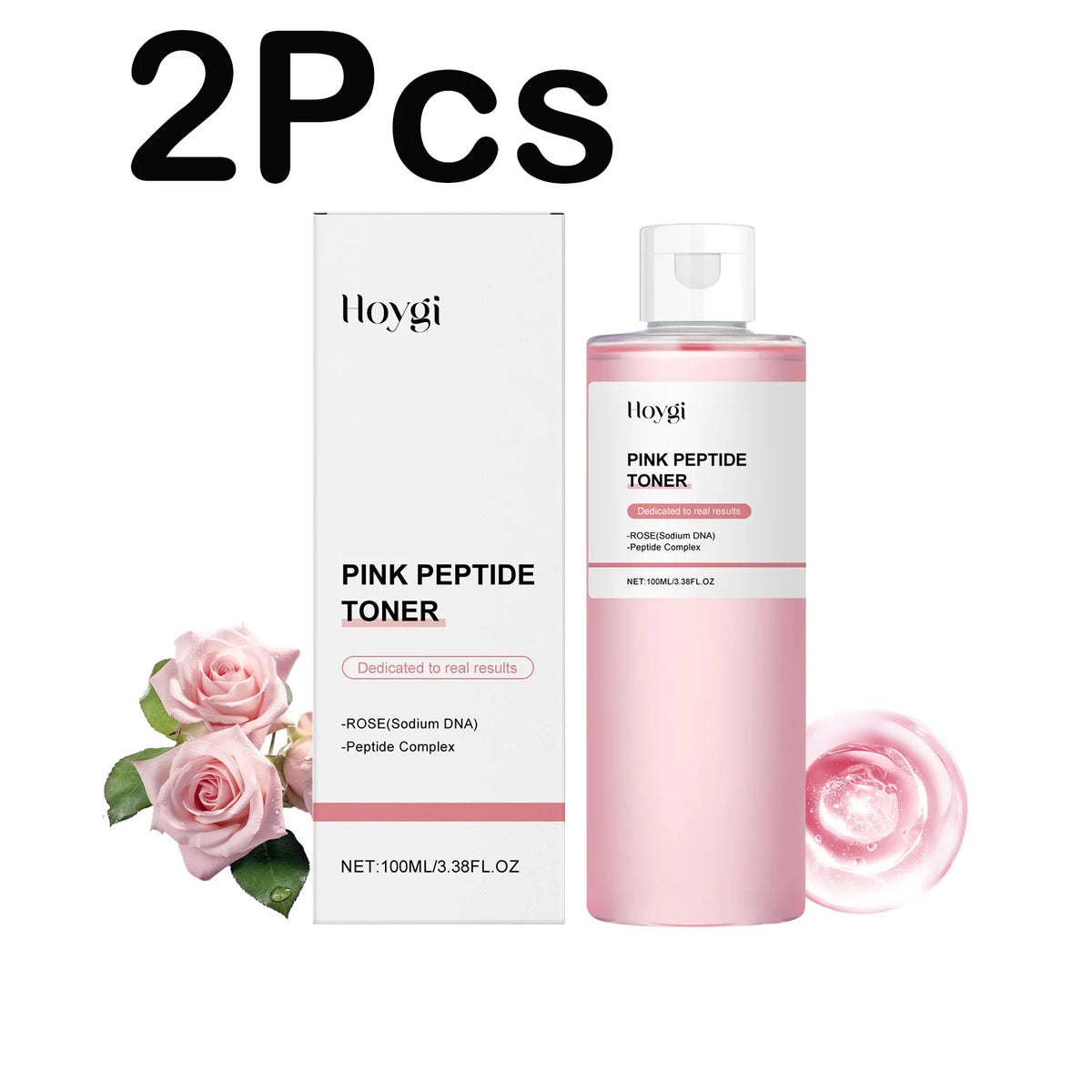 Rose Essence Peptide Toner Moisturizing Facial Care