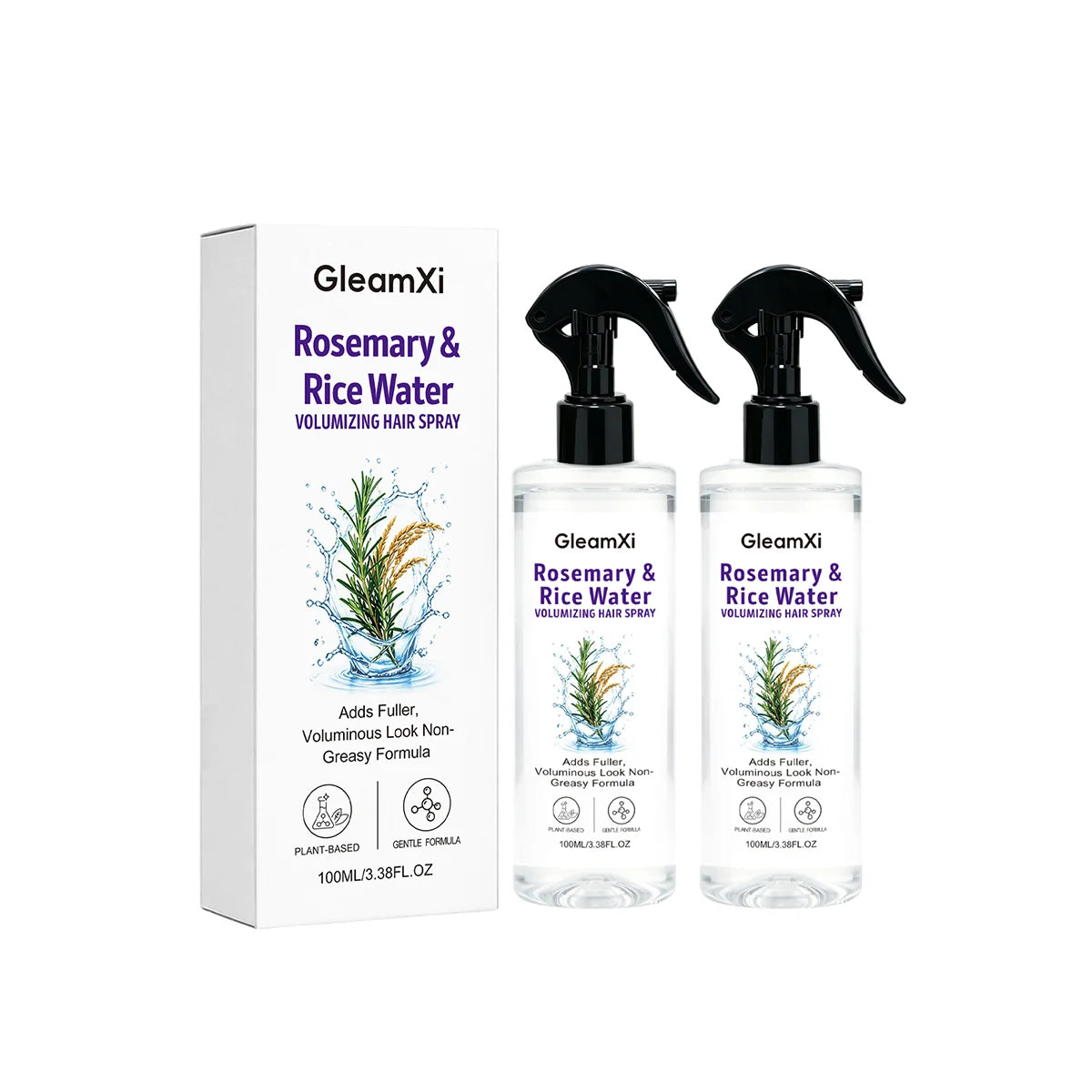 Rice Water Natural Hair Spray Lightweight Formula
