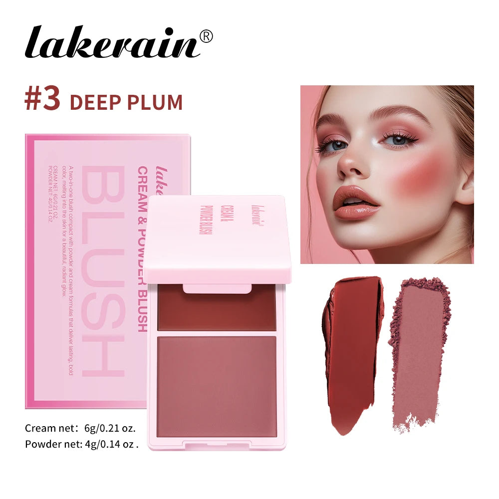 Two In One Cream Powder Blush Korean Makeup