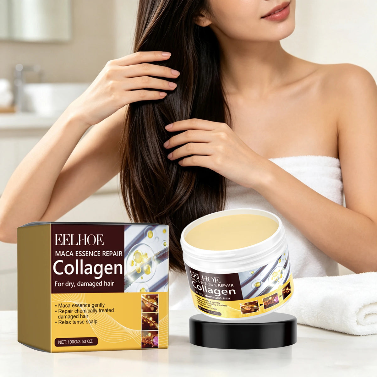 Collagen Hair Mask Nourishing Smoothing Treatment