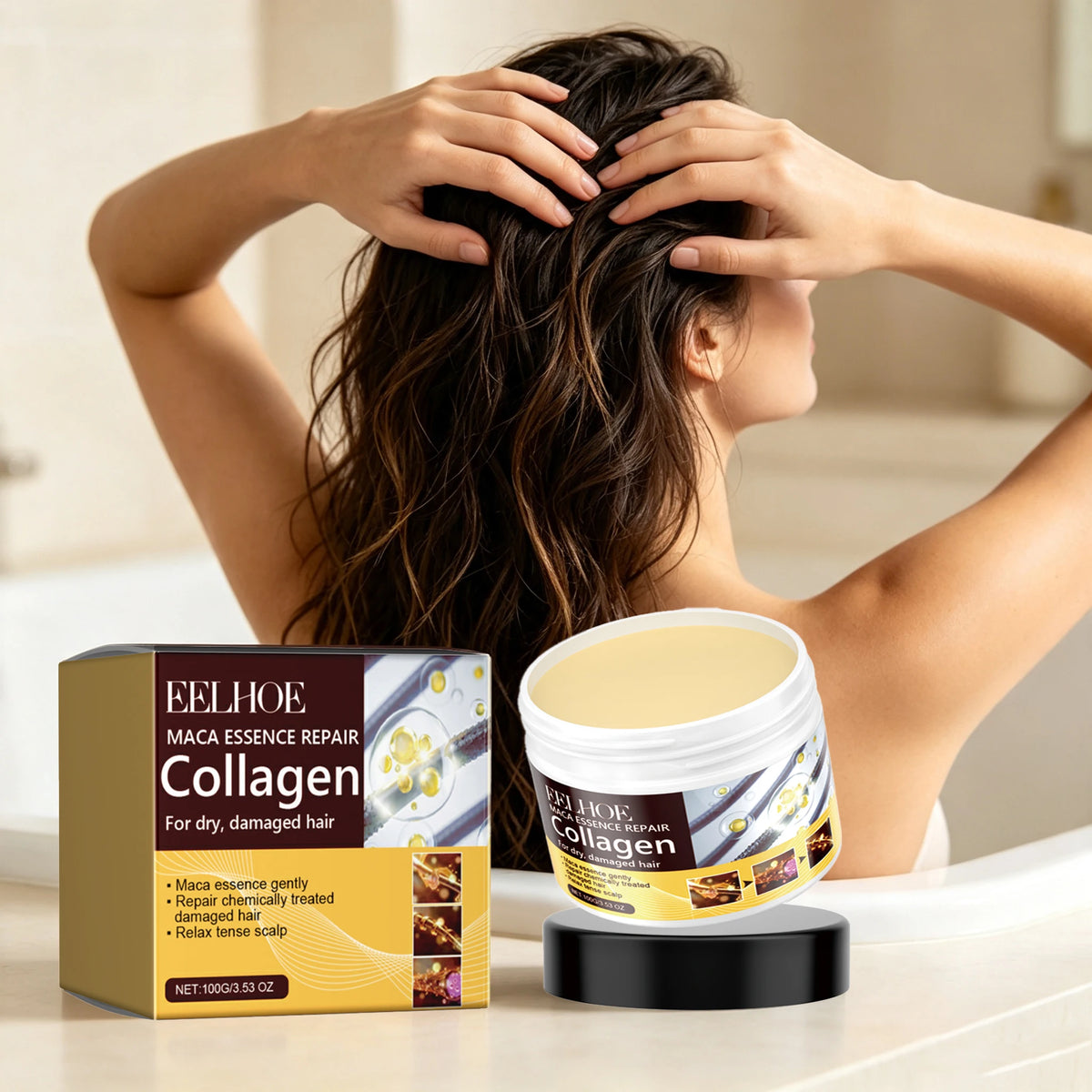 Collagen Hair Mask Nourishing Smoothing Treatment