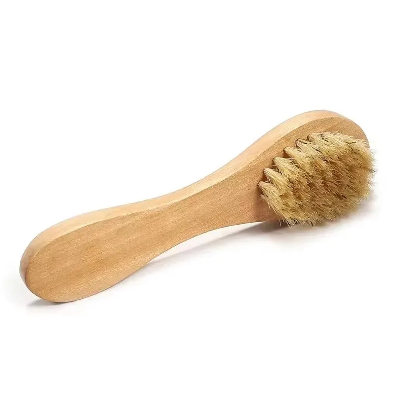 Bamboo Horse Hair Facial Cleansing Exfoliating Brush