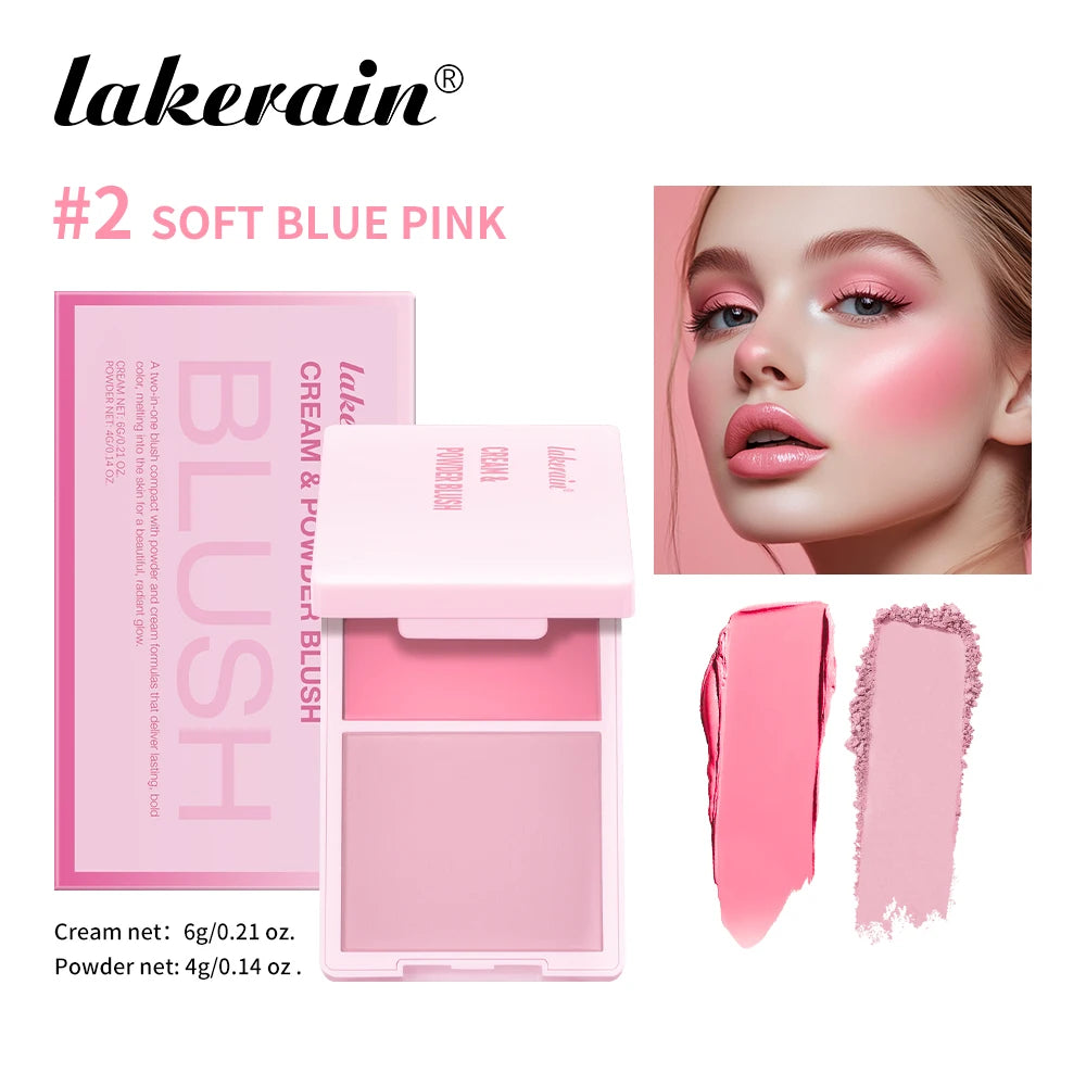 Two In One Cream Powder Blush Korean Makeup