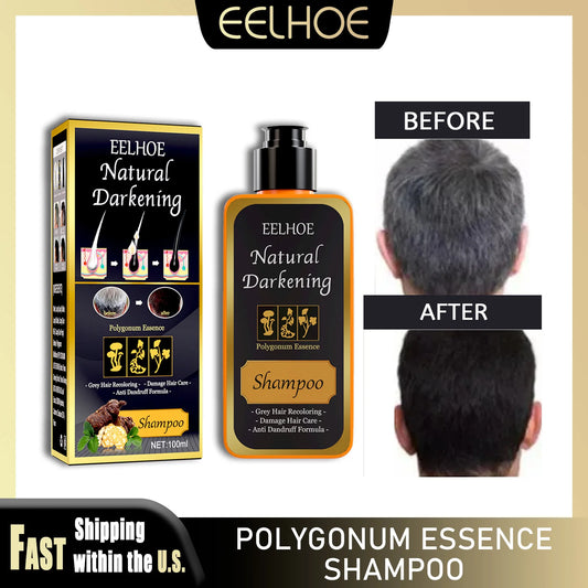 Herbal Black Dye Shampoo Hair Coloring Care
