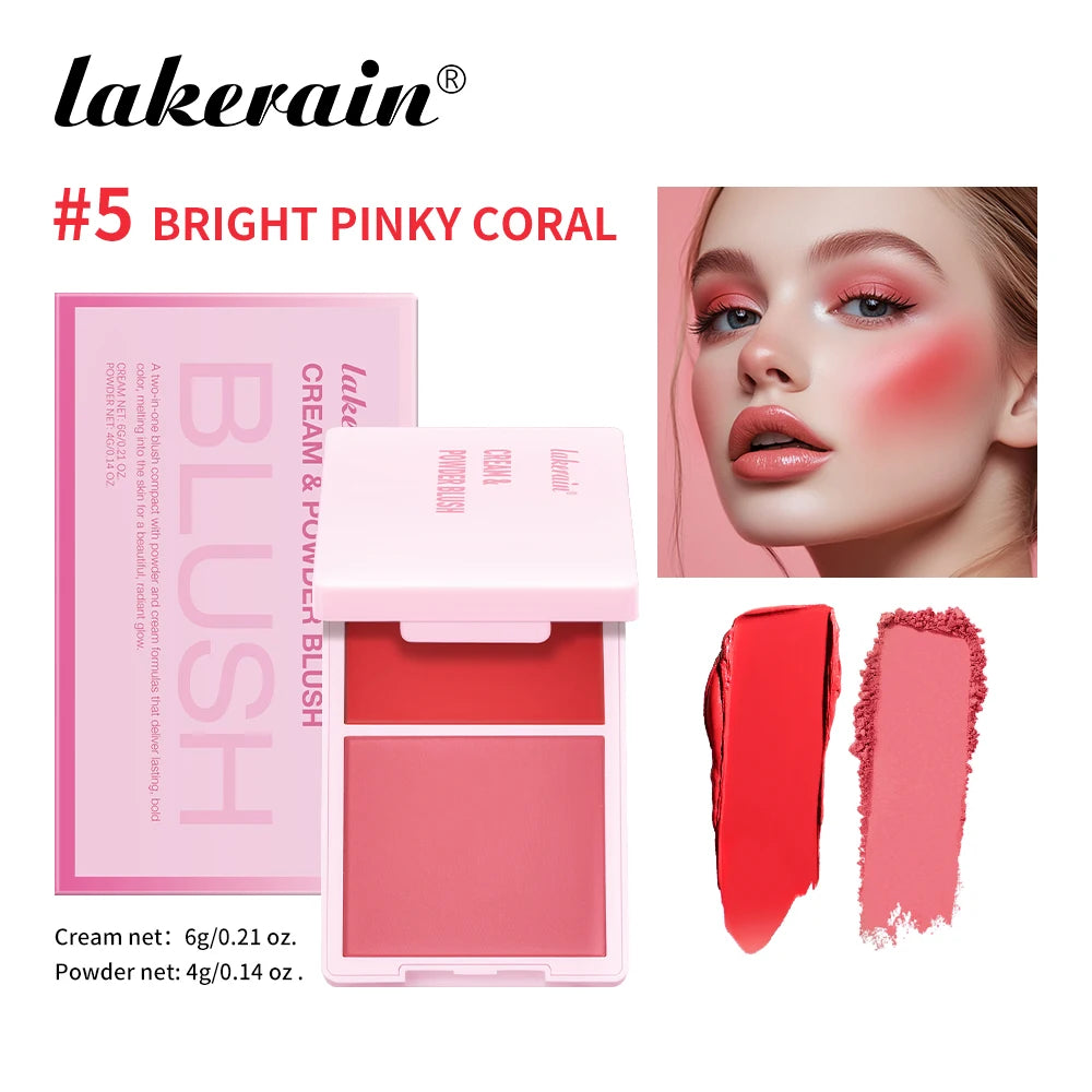Two In One Cream Powder Blush Korean Makeup
