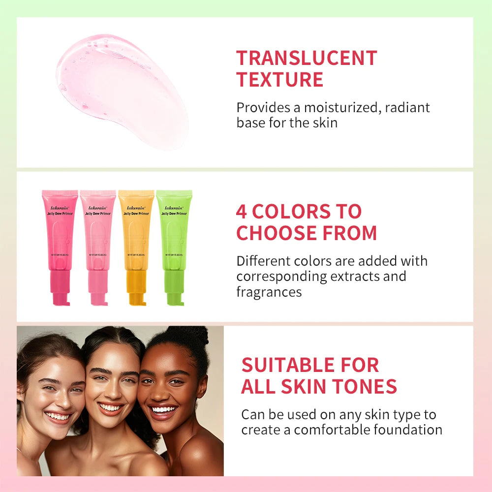 Peach Jelly Dew Hydrating Face Primer Gel Makeup