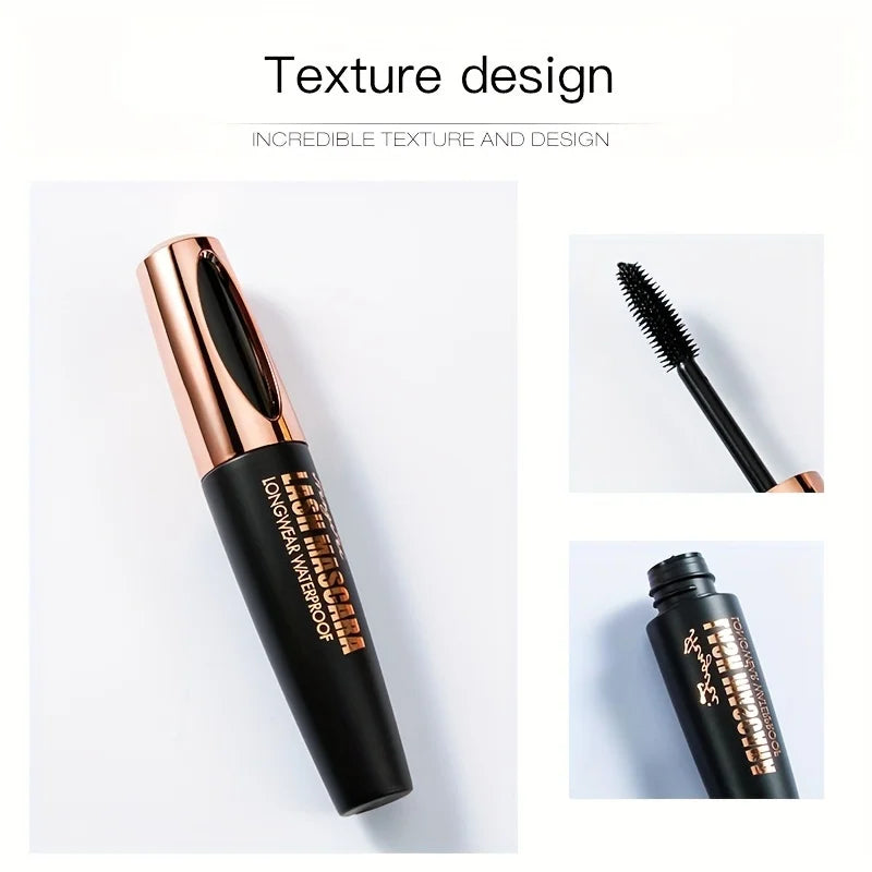 4D Black Lash Mascara Waterproof Smudge Proof Long Lasting