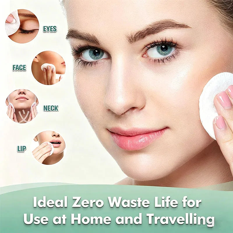 12 Piece Reusable Bamboo Cotton Makeup Remover Pads