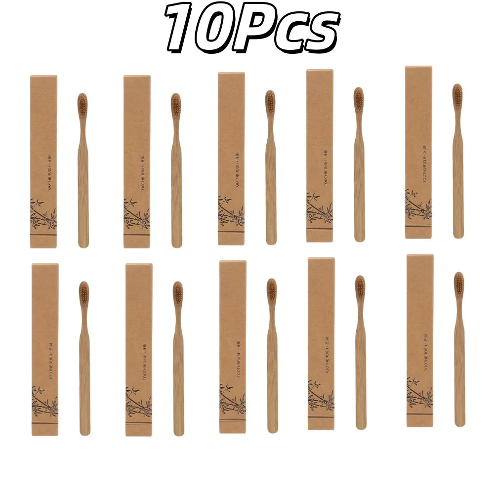 Natural Bamboo Toothbrush Biodegradable Eco Friendly Oral Care