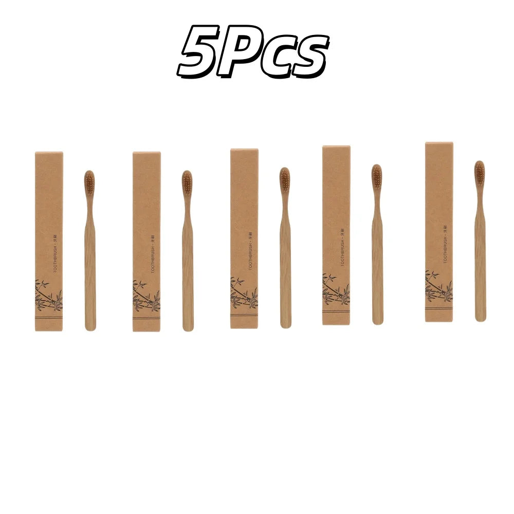 Natural Bamboo Toothbrush Biodegradable Eco Friendly Oral Care