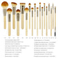 18 Piece Bamboo Makeup Brushes Eyeshadow Foundation Blush Set