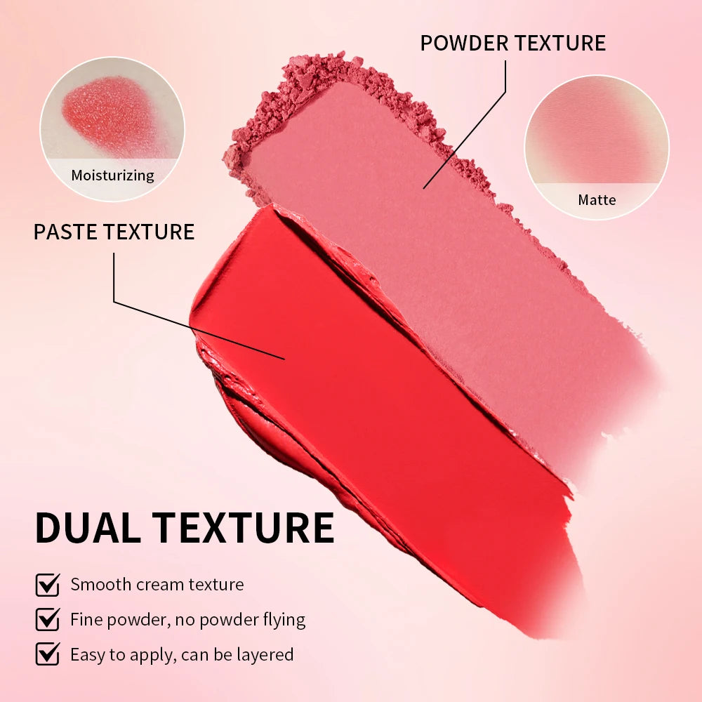 Two In One Cream Powder Blush Korean Makeup