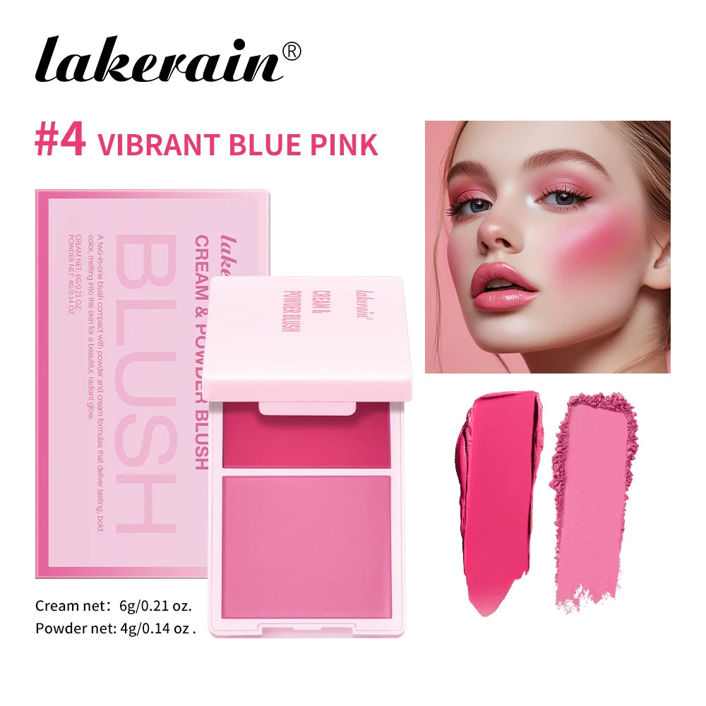 Two In One Cream Powder Blush Korean Makeup