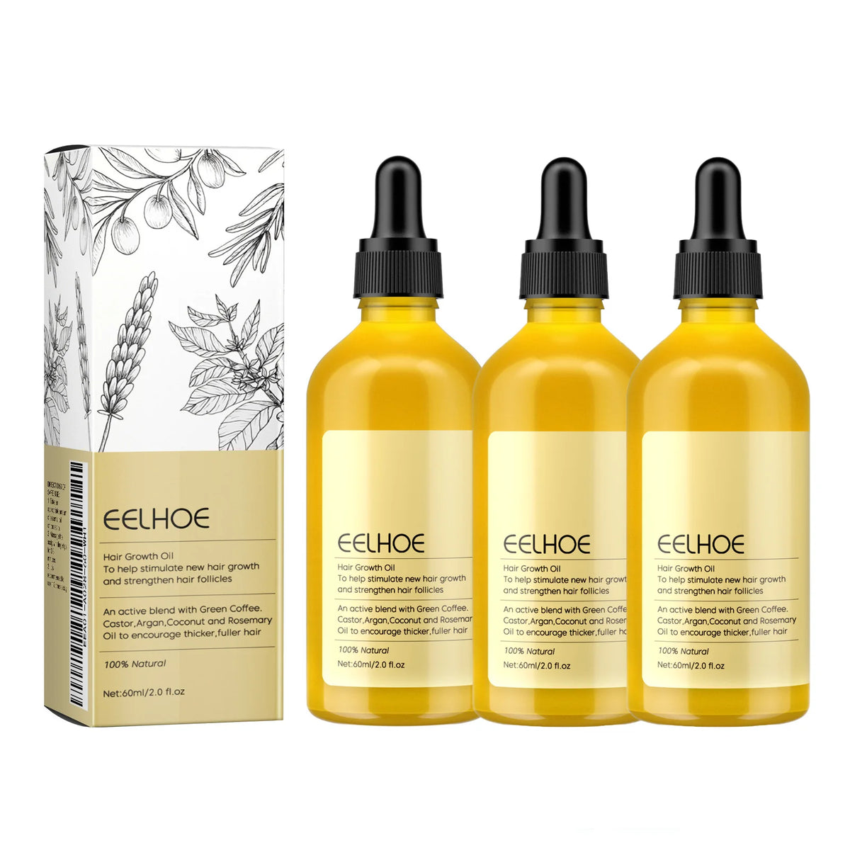Natural Rosemary Hair Growth Oil Scalp Nourishing Serum