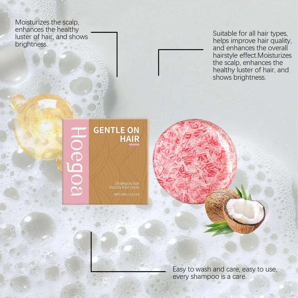60G Shampoo Bar Hair Root Care