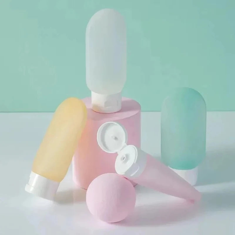 Travel Refillable Soft Squeeze Toiletry Bottle Set