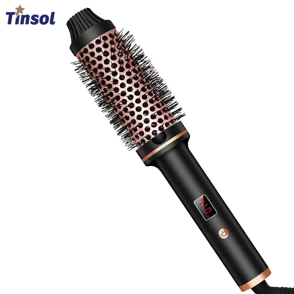 Three In One Ionic Hair Curler Straightener Styling Brush