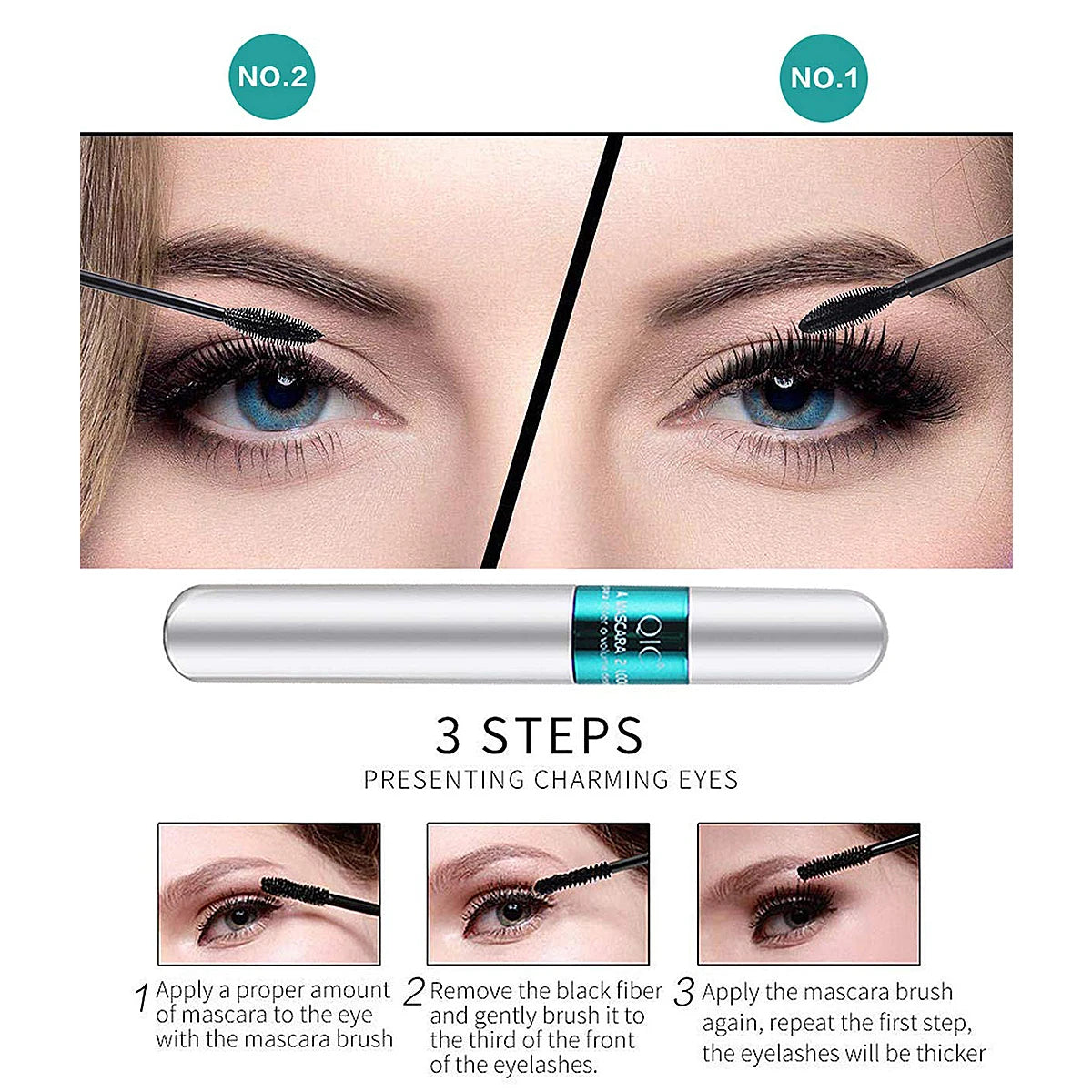 Double In One Silk Fiber Waterproof Mascara