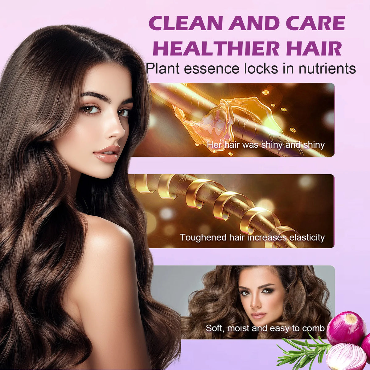 Onion Biotin Rosemary Shampoo Conditioner Set