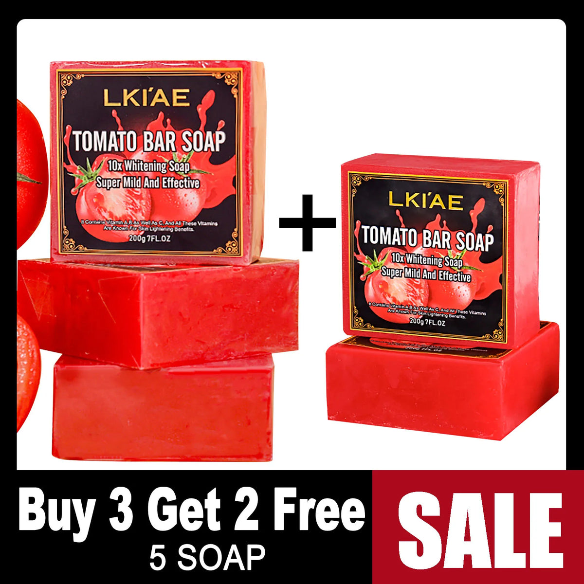 Organic Tomato Soap Bar Face Body Cleansing