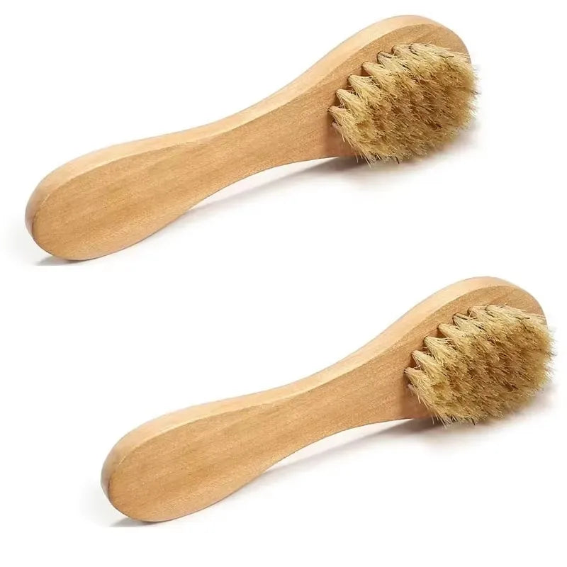 Bamboo Horse Hair Facial Cleansing Exfoliating Brush