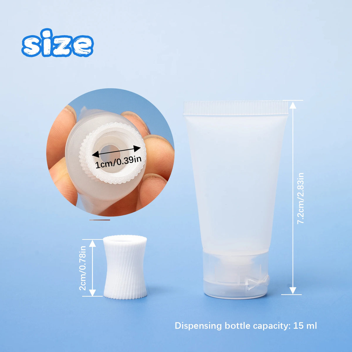 Portable Travel Refillable Cosmetic Toothpaste Lotion Bottles