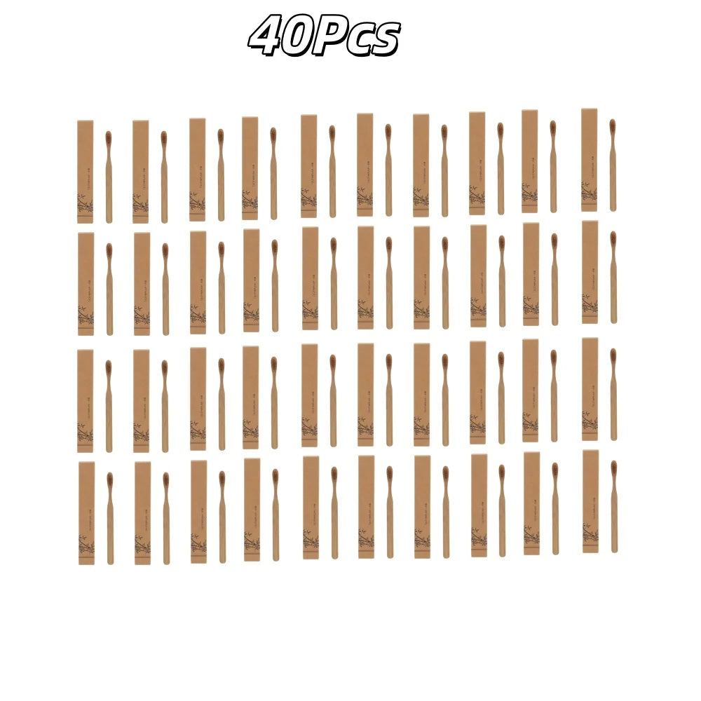 Natural Bamboo Toothbrush Biodegradable Eco Friendly Oral Care