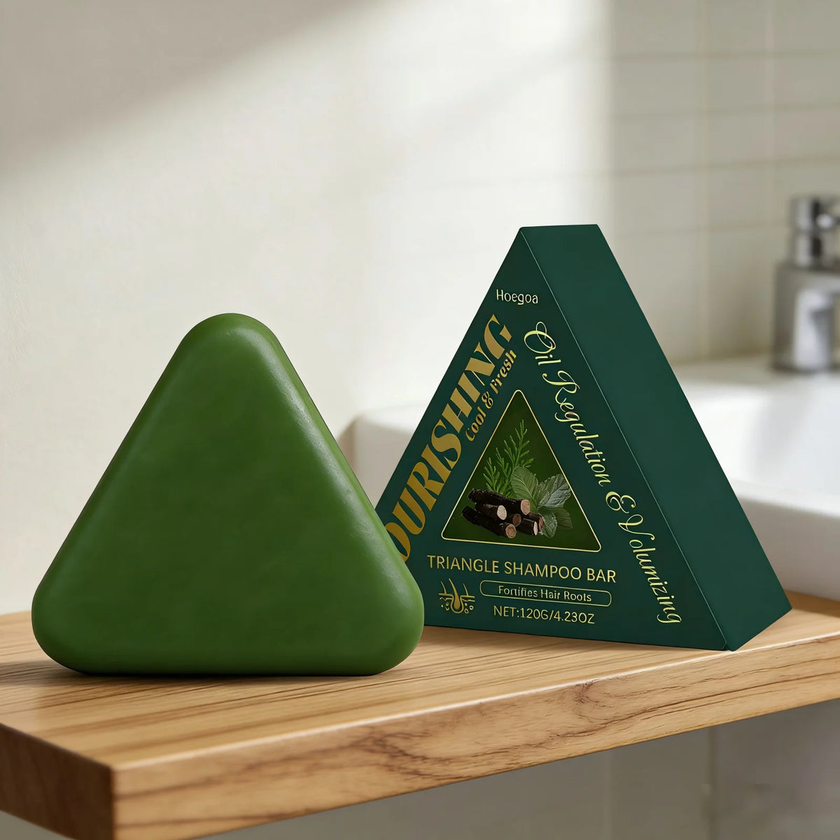Triangle Polygonum Multiflorum Peppermint Shampoo Bar