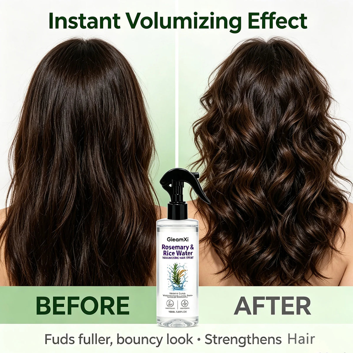 Rice Water Natural Hair Spray Lightweight Formula