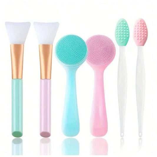 Silicone Facial Cleansing Brushes Gentle Exfoliating Set