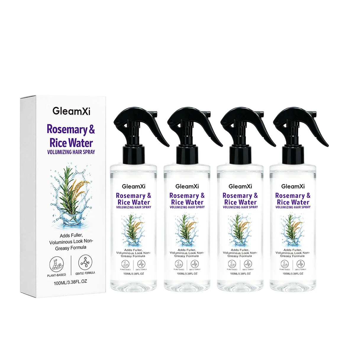 Rice Water Natural Hair Spray Lightweight Formula