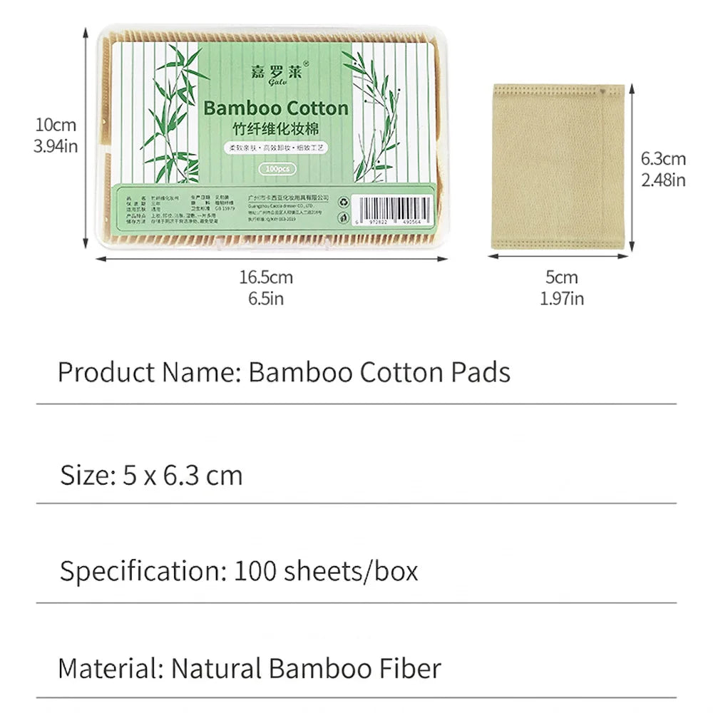 Bamboo Makeup Remover Pads Lint Free