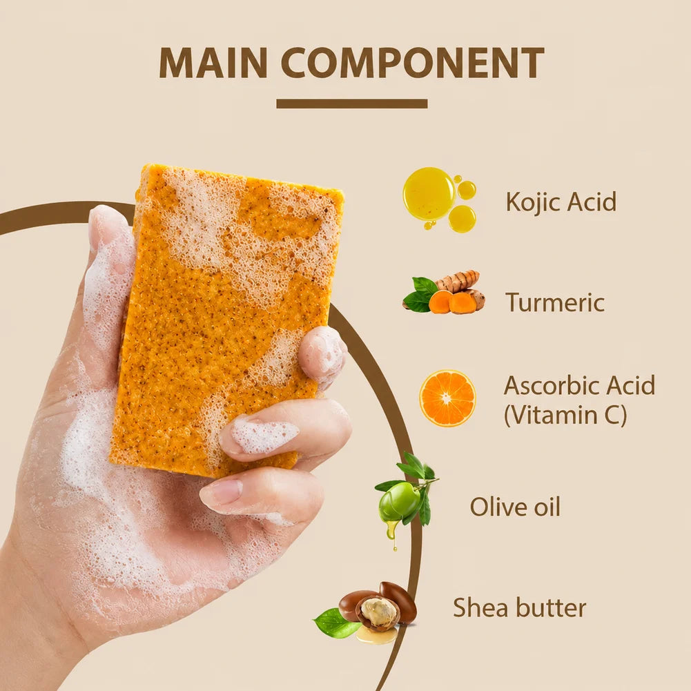 Turmeric Herbal Soap Bar Face Body Cleansing Moisturizing