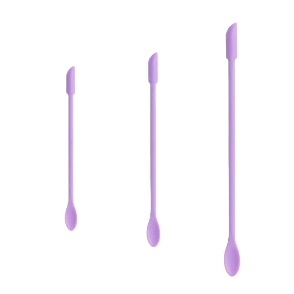 Reusable Silicone Cosmetic Jar Scrapers Mini Spatula Set