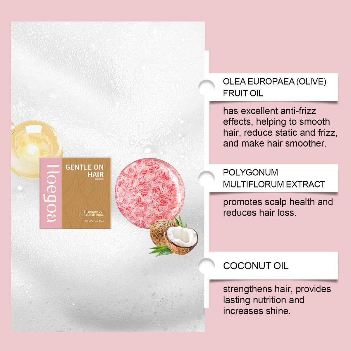 60G Shampoo Bar Hair Root Care