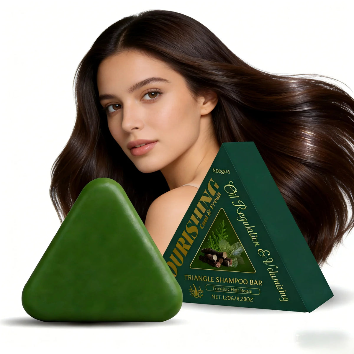 Triangle Polygonum Multiflorum Peppermint Shampoo Bar