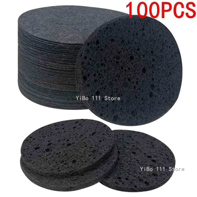 Compressed Natural Facial Cleansing Sponges Exfoliating Pads