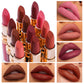 Six Color Matte Velvet Lipstick Nude Coffee Makeup