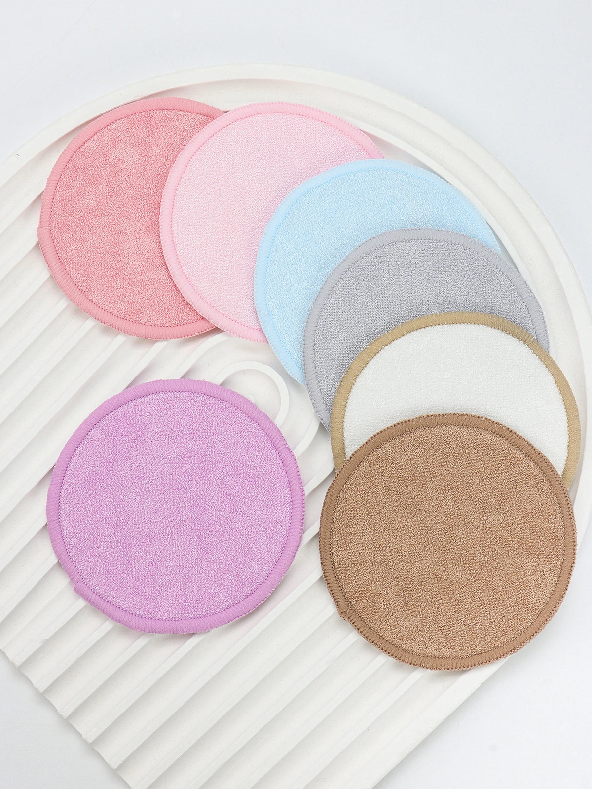 Bamboo Fiber Reusable Makeup Remover Pads Face Cleanser