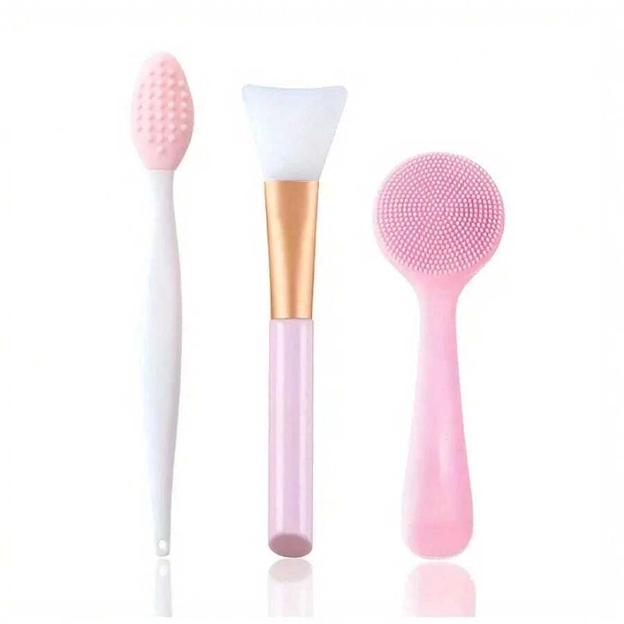 Silicone Facial Cleansing Brushes Gentle Exfoliating Set