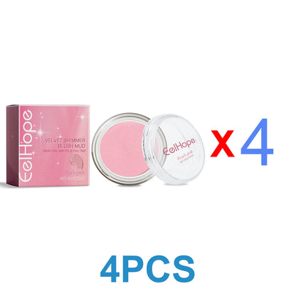 Velvet Cream Blush Mud Glow Hyaluronic Acid Makeup