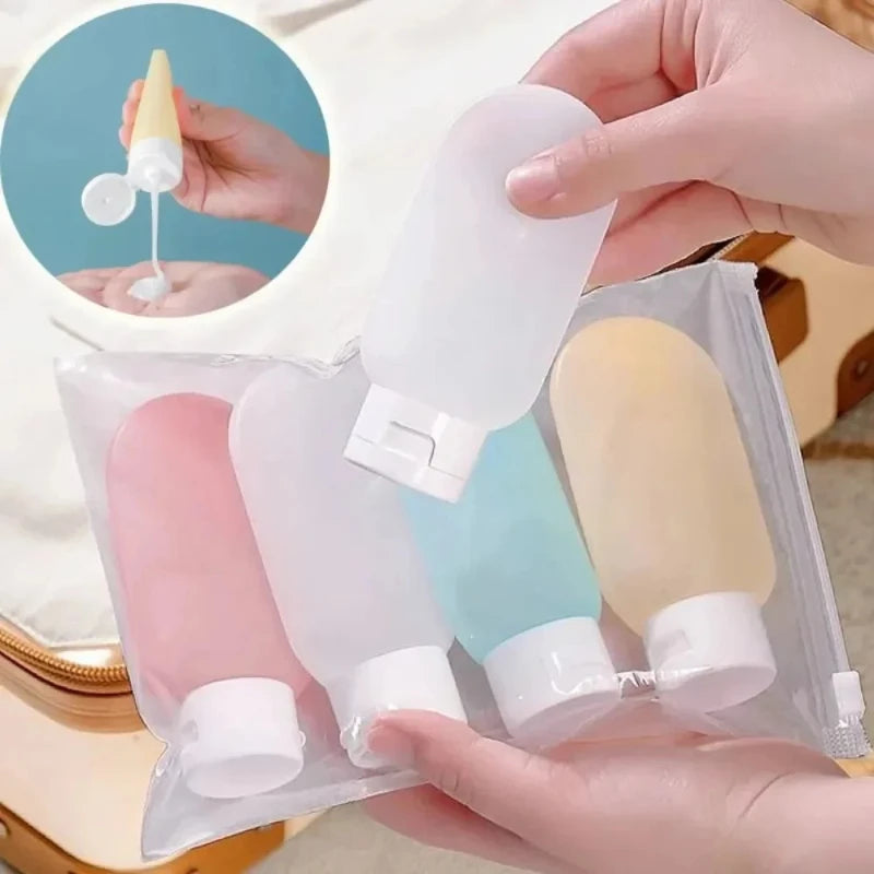 Travel Refillable Soft Squeeze Toiletry Bottle Set