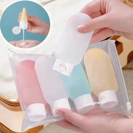 Travel Refillable Soft Squeeze Toiletry Bottle Set