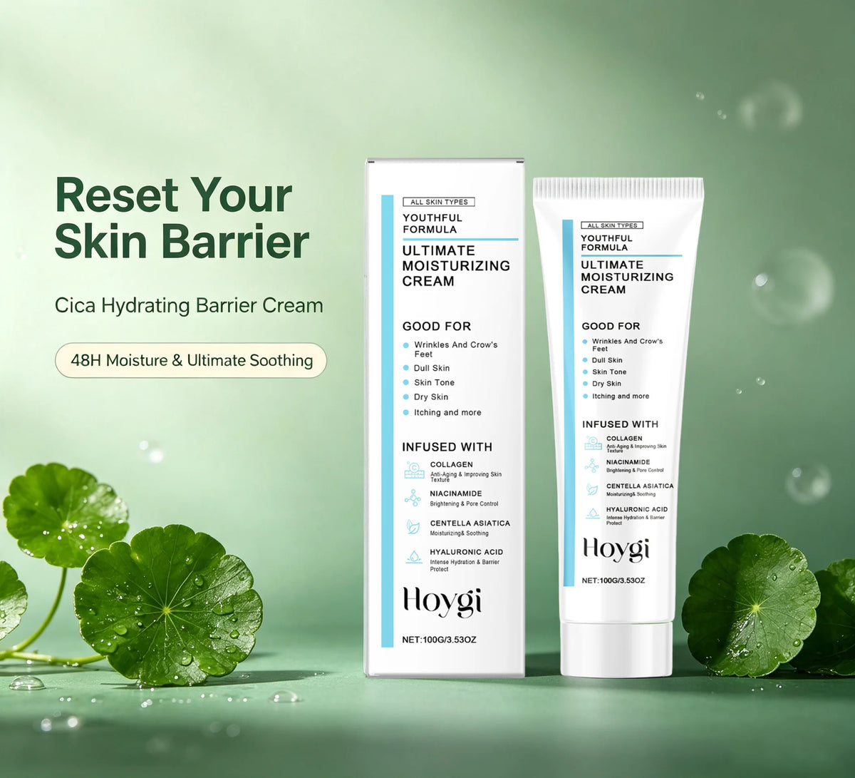 Centella Moisturizing Cream Hyaluronic Acid Barrier Care