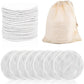 12 Piece Reusable Bamboo Cotton Makeup Remover Pads
