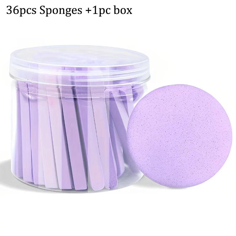 Compressed Face Wash Puff Cleansing Sponge Storage Box