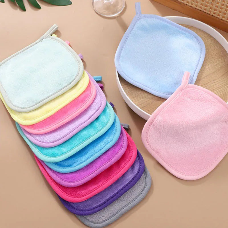 10 Piece Microfiber Face Cleaning Makeup Remover Cloths