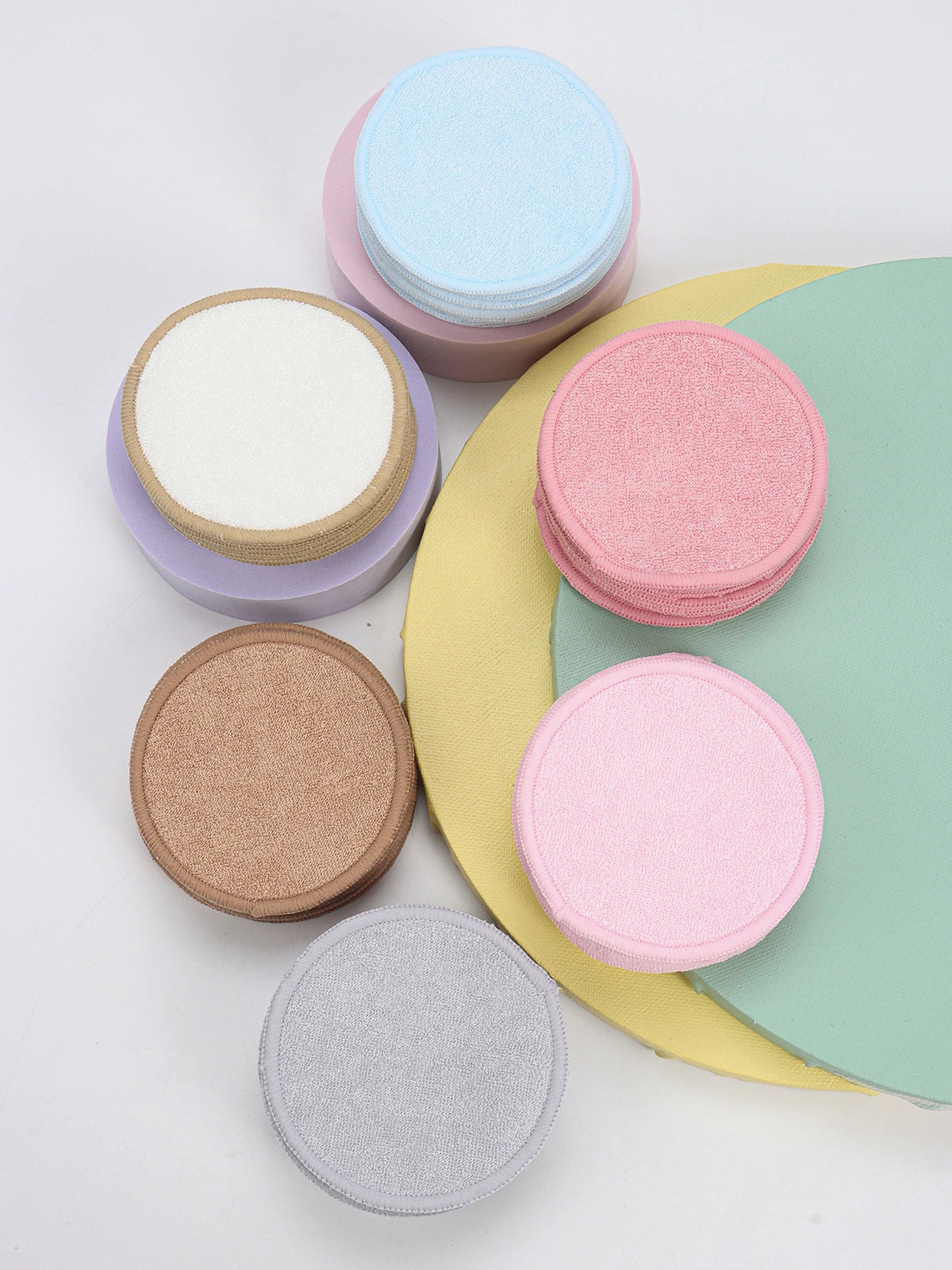Bamboo Fiber Reusable Makeup Remover Pads Face Cleanser