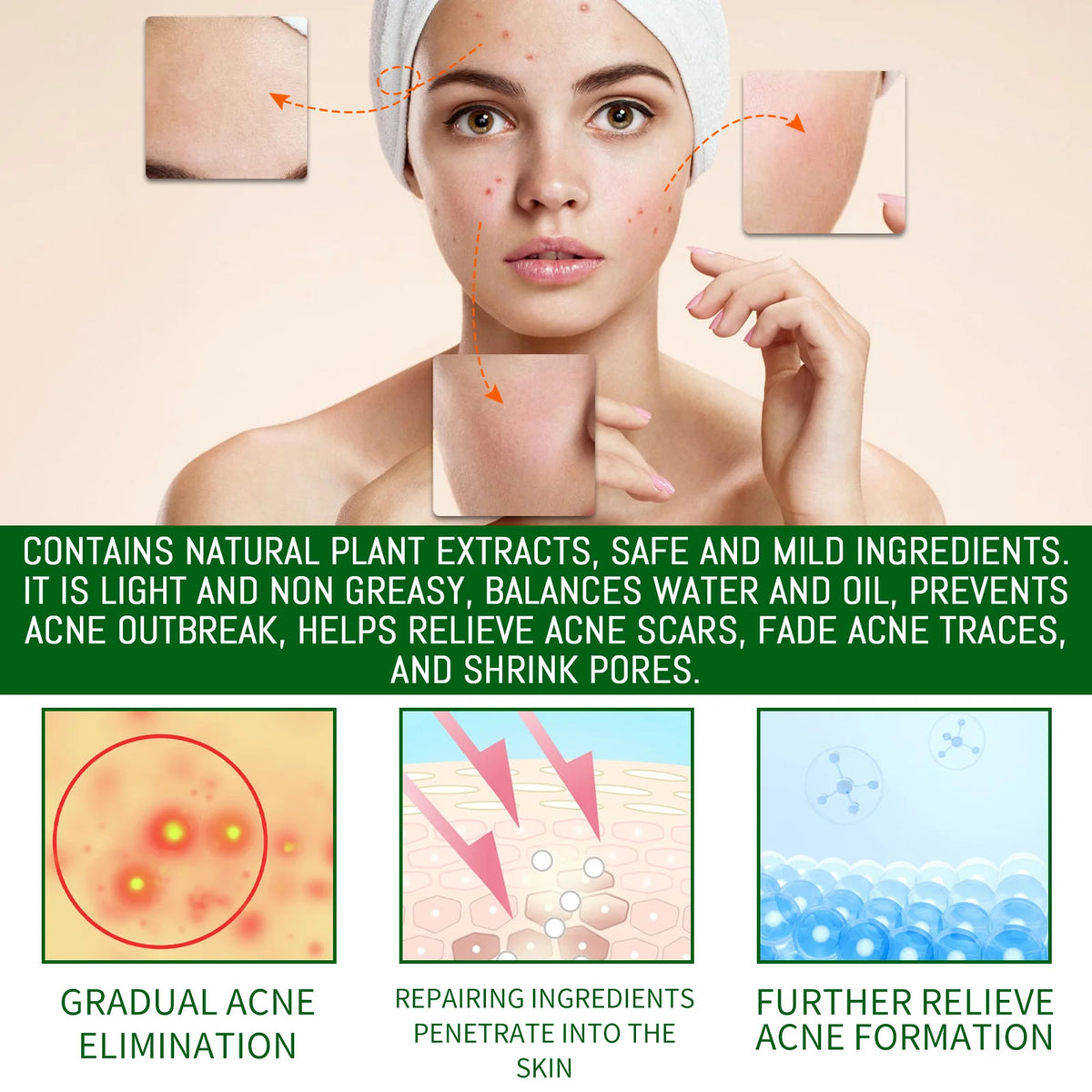 Salicylic Acid Facial Serum Oil Control Pore Care