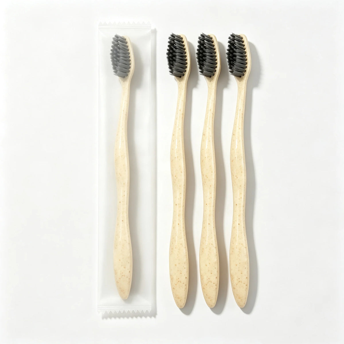 100 Piece Hotel Disposable Bamboo Charcoal Toothbrush Set